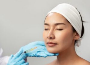Cheek filler injection treatment injection