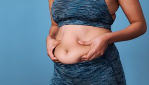 Woman With Fat Belly